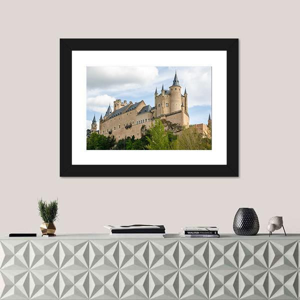 Alcazar Of Segovia Spain Canvas Wall Art-3 Horizontal-Gallery Wrap-25" x 16"-Tiaracle