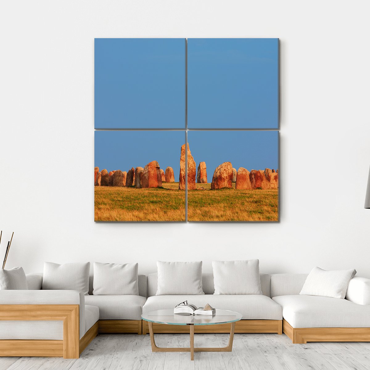Ale Stones In Sweden Canvas Wall Art-4 Square-Gallery Wrap-17" x 17"-Tiaracle