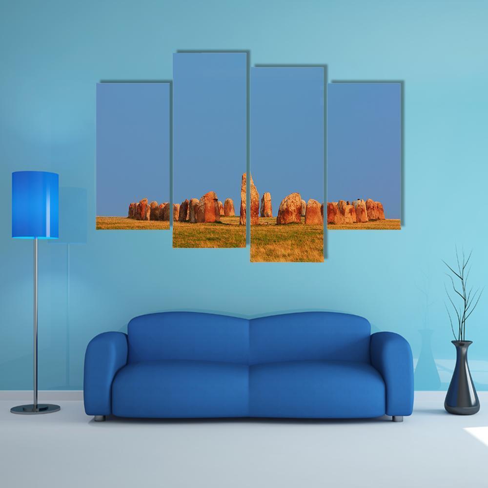 Ale Stones In Sweden Canvas Wall Art-1 Piece-Gallery Wrap-48" x 32"-Tiaracle