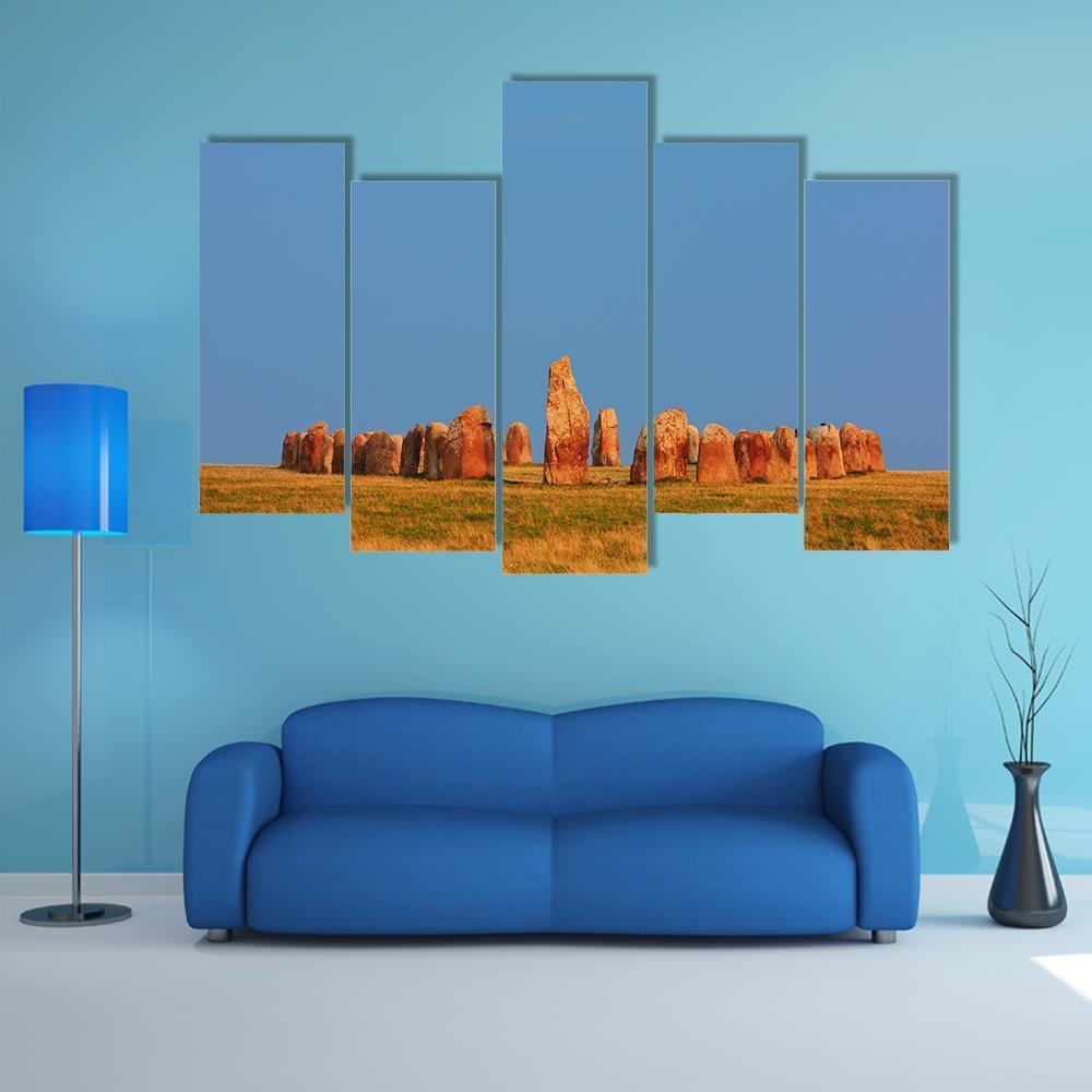 Ale Stones In Sweden Canvas Wall Art-5 Pop-Gallery Wrap-47&quot; x 32&quot;-Tiaracle