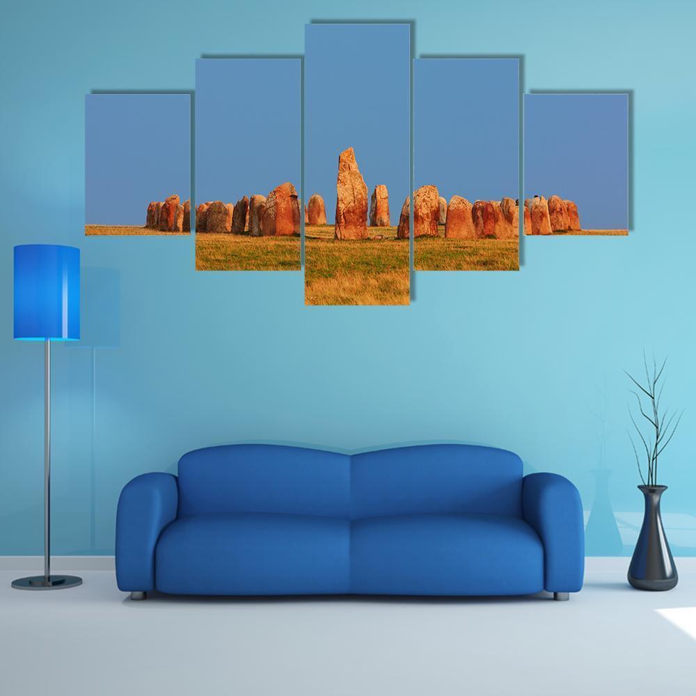 Ale Stones In Sweden Canvas Wall Art-5 Star-Gallery Wrap-62&quot; x 32&quot;-Tiaracle