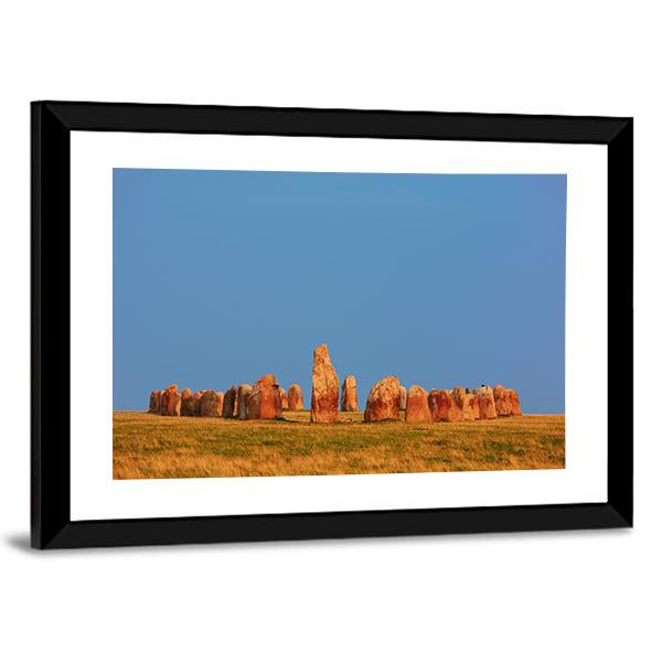 Ale Stones In Sweden Canvas Wall Art-3 Horizontal-Gallery Wrap-25" x 16"-Tiaracle