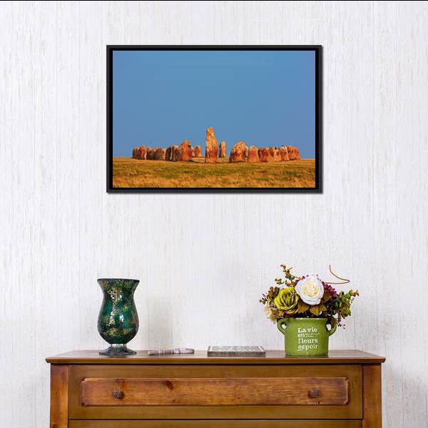 Ale Stones In Sweden Panoramic Canvas Wall Art-1 Piece-36" x 12"-Tiaracle