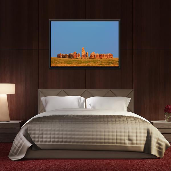 Ale Stones In Sweden Panoramic Canvas Wall Art-1 Piece-36" x 12"-Tiaracle
