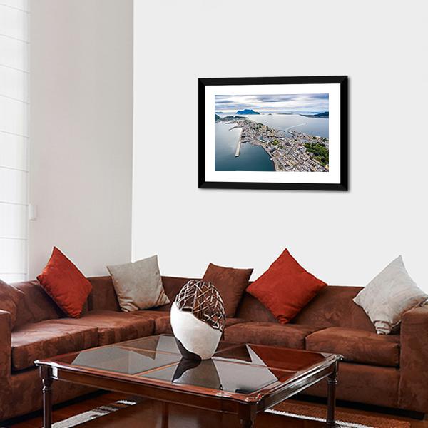 Alesund Norway Canvas Wall Art-3 Horizontal-Gallery Wrap-25" x 16"-Tiaracle