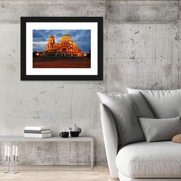 Alexander Nevsky Cathedral Canvas Wall Art-3 Horizontal-Gallery Wrap-25" x 16"-Tiaracle
