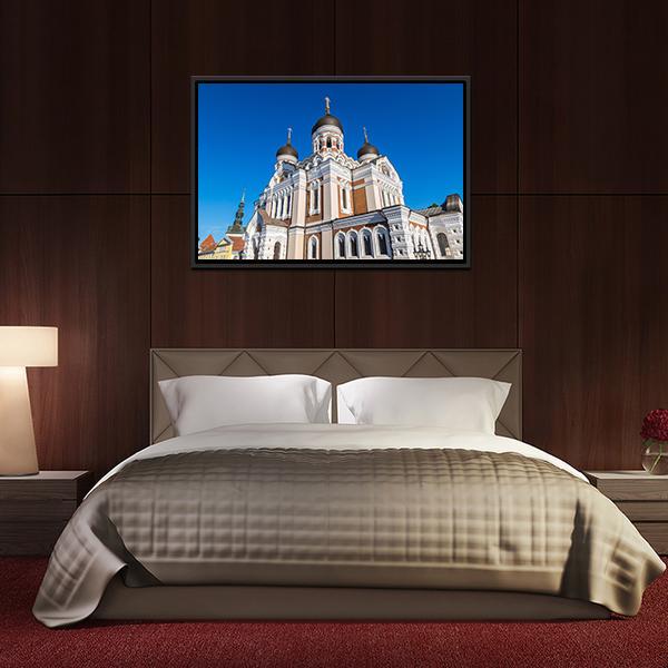 Alexander Nevsky Cathedral in Tallinn Canvas Wall Art-5 Horizontal-Gallery Wrap-22" x 12"-Tiaracle