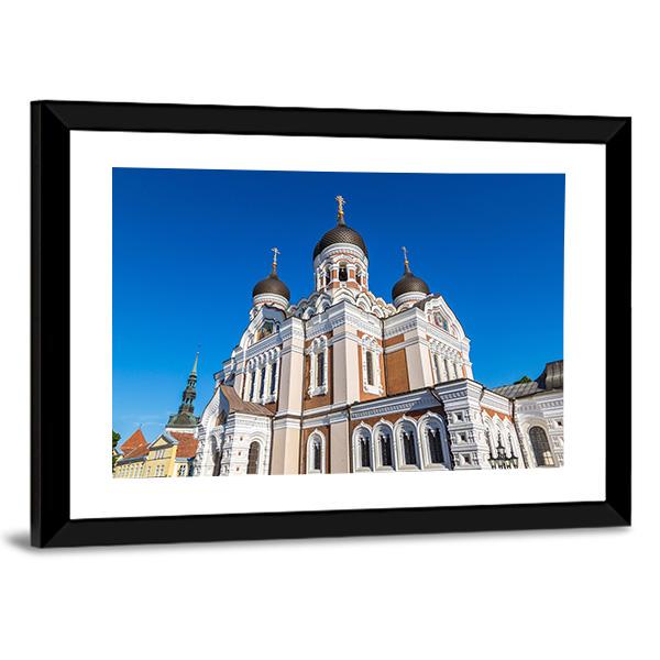 Alexander Nevsky Cathedral in Tallinn Canvas Wall Art-5 Horizontal-Gallery Wrap-22" x 12"-Tiaracle