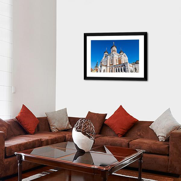 Alexander Nevsky Cathedral in Tallinn Canvas Wall Art-5 Horizontal-Gallery Wrap-22" x 12"-Tiaracle
