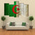 Algerian Flag On Grunge Canvas Wall Art-5 Pop-Gallery Wrap-47" x 32"-Tiaracle