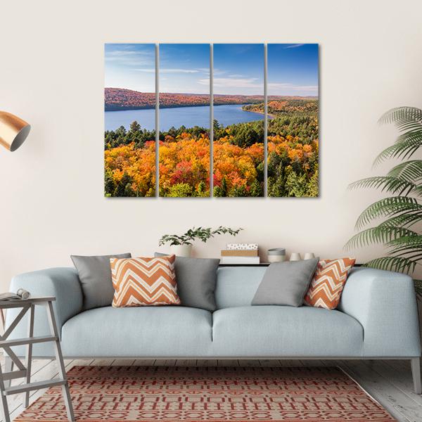 Algonquin Provincial Park Canada Canvas Wall Art-4 Horizontal-Gallery Wrap-34" x 24"-Tiaracle