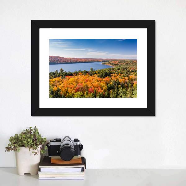Algonquin Provincial Park Canada Canvas Wall Art-1 Piece-Framed Print-20" x 16"-Tiaracle