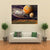 Alien Planet & Asteroid Belt Canvas Wall Art-4 Horizontal-Gallery Wrap-34" x 24"-Tiaracle