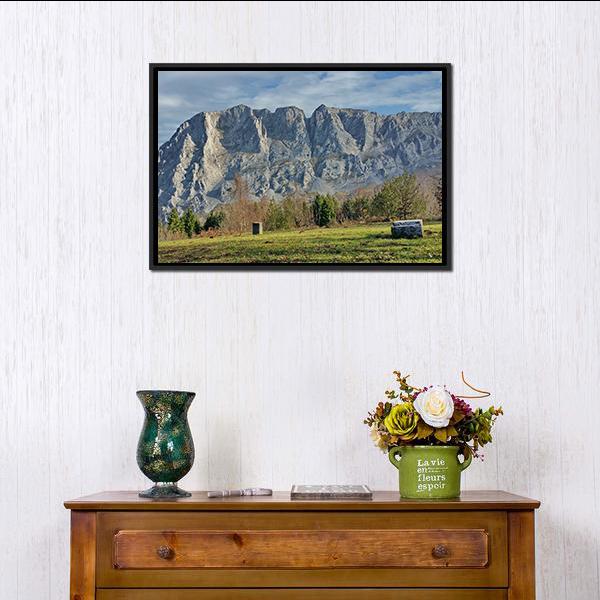 Alluitz Urkiola Mountain Panoramic Canvas Wall Art-1 Piece-36" x 12"-Tiaracle