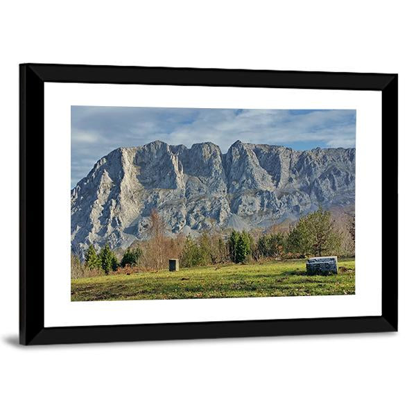 Alluitz Urkiola Mountain Panoramic Canvas Wall Art-1 Piece-36" x 12"-Tiaracle