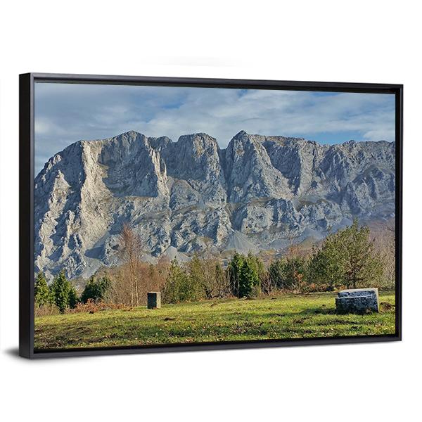 Alluitz Urkiola Mountain Panoramic Canvas Wall Art-1 Piece-36" x 12"-Tiaracle