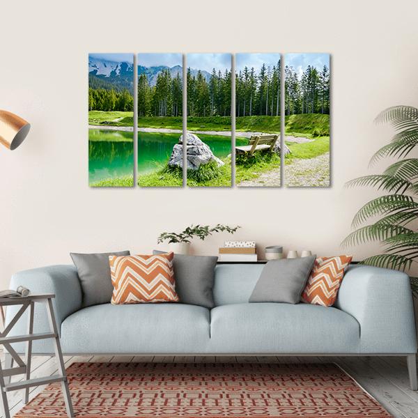 Almsee Lake Canvas Wall Art-5 Horizontal-Gallery Wrap-22" x 12"-Tiaracle