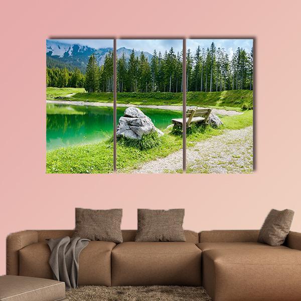 Almsee Lake Canvas Wall Art-3 Horizontal-Gallery Wrap-25" x 16"-Tiaracle