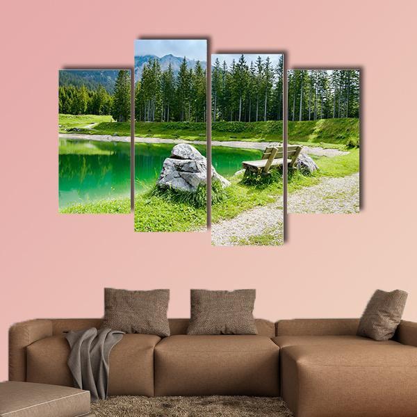 Almsee Lake Canvas Wall Art-4 Pop-Gallery Wrap-50" x 32"-Tiaracle