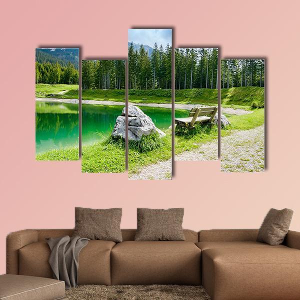 Almsee Lake Canvas Wall Art-5 Pop-Gallery Wrap-47" x 32"-Tiaracle