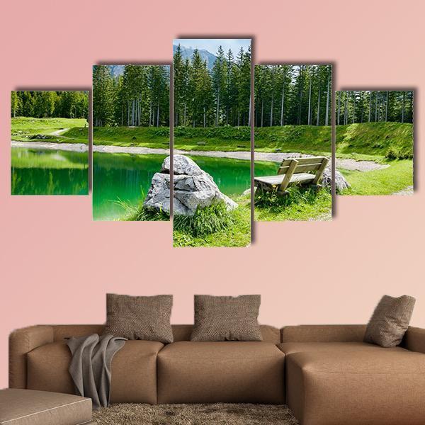 Almsee Lake Canvas Wall Art-5 Star-Gallery Wrap-62" x 32"-Tiaracle