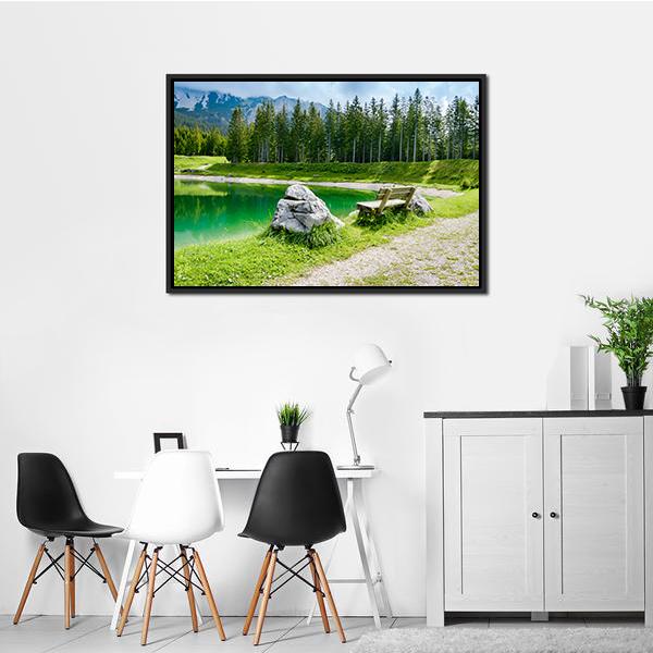 Almsee Lake Canvas Wall Art-3 Horizontal-Gallery Wrap-25" x 16"-Tiaracle
