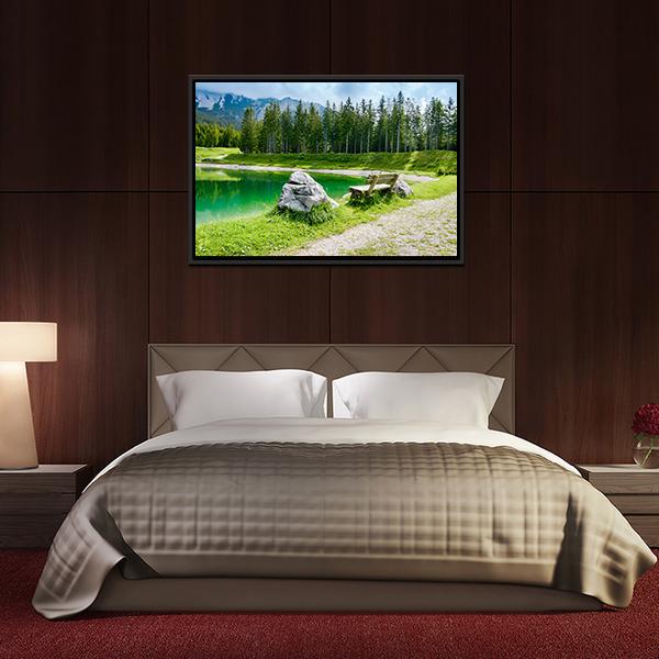 Almsee Lake Canvas Wall Art-3 Horizontal-Gallery Wrap-25" x 16"-Tiaracle