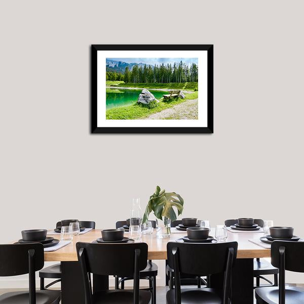Almsee Lake Canvas Wall Art-3 Horizontal-Gallery Wrap-25" x 16"-Tiaracle