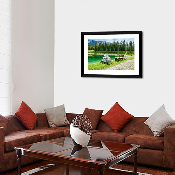 Almsee Lake Canvas Wall Art-3 Horizontal-Gallery Wrap-25" x 16"-Tiaracle