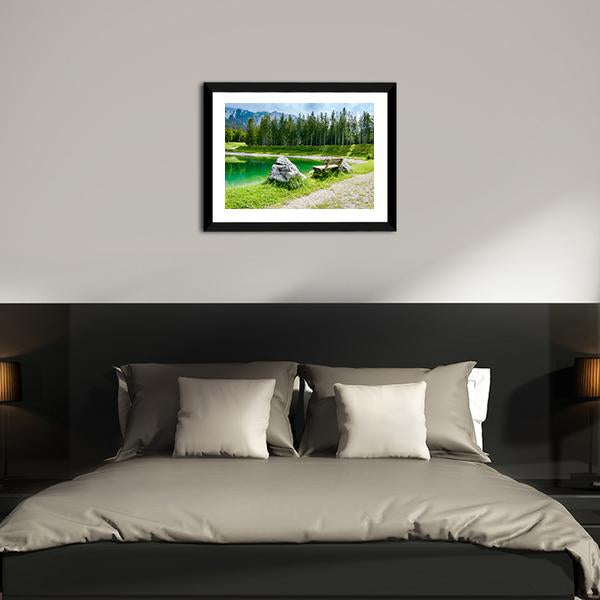 Almsee Lake Canvas Wall Art-3 Horizontal-Gallery Wrap-25" x 16"-Tiaracle