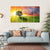 Alone Tree On Green Meadow Canvas Wall Art-5 Horizontal-Gallery Wrap-22" x 12"-Tiaracle