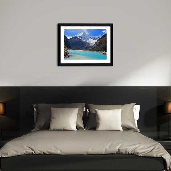Alpamayo Peak Canvas Wall Art-3 Horizontal-Gallery Wrap-25" x 16"-Tiaracle