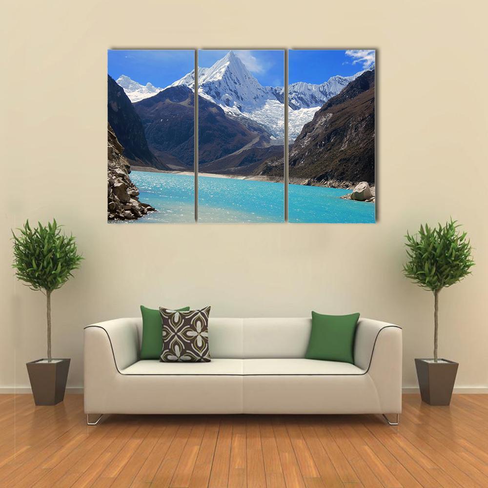 Alpamayo Peak Canvas Wall Art-3 Horizontal-Gallery Wrap-37" x 24"-Tiaracle