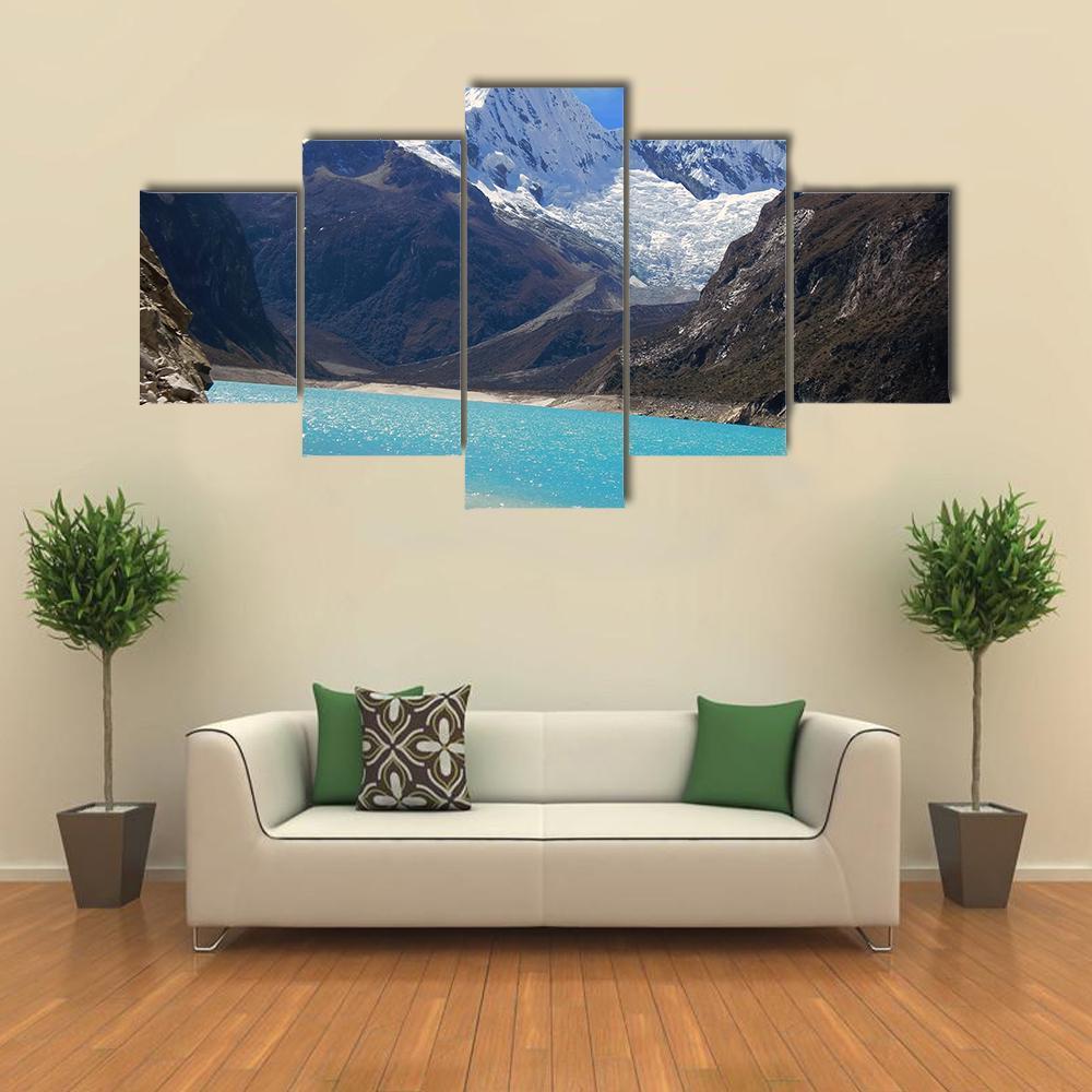 Alpamayo Peak Canvas Wall Art-5 Star-Gallery Wrap-62" x 32"-Tiaracle