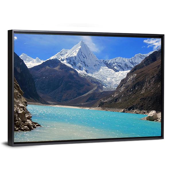 Alpamayo Peak Canvas Wall Art-5 Horizontal-Gallery Wrap-22" x 12"-Tiaracle