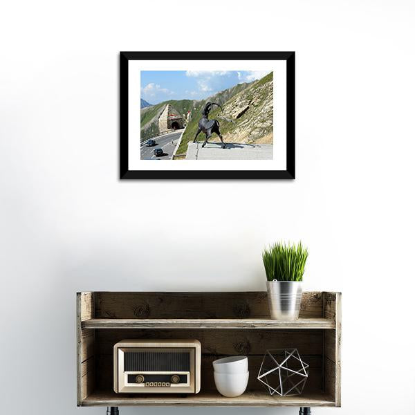 Alpine Grossglockner Road Canvas Wall Art-1 Piece-Framed Print-20" x 16"-Tiaracle
