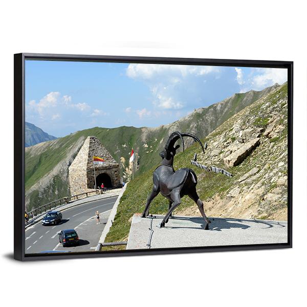 Alpine Grossglockner Road Canvas Wall Art-3 Horizontal-Gallery Wrap-25" x 16"-Tiaracle