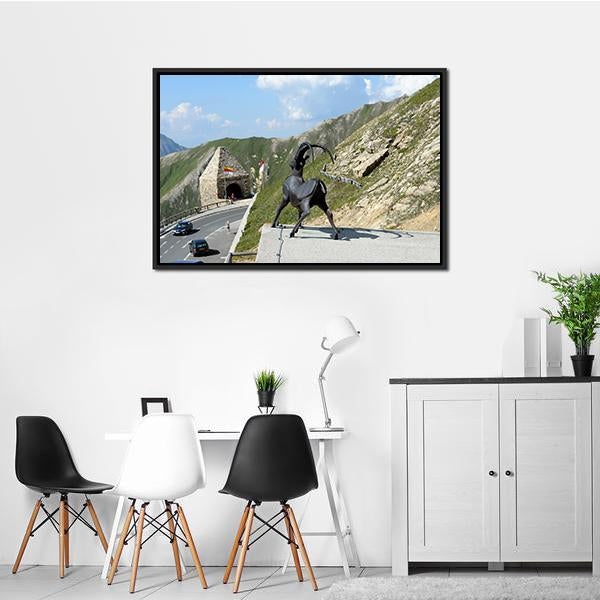 Alpine Grossglockner Road Canvas Wall Art-3 Horizontal-Gallery Wrap-25" x 16"-Tiaracle