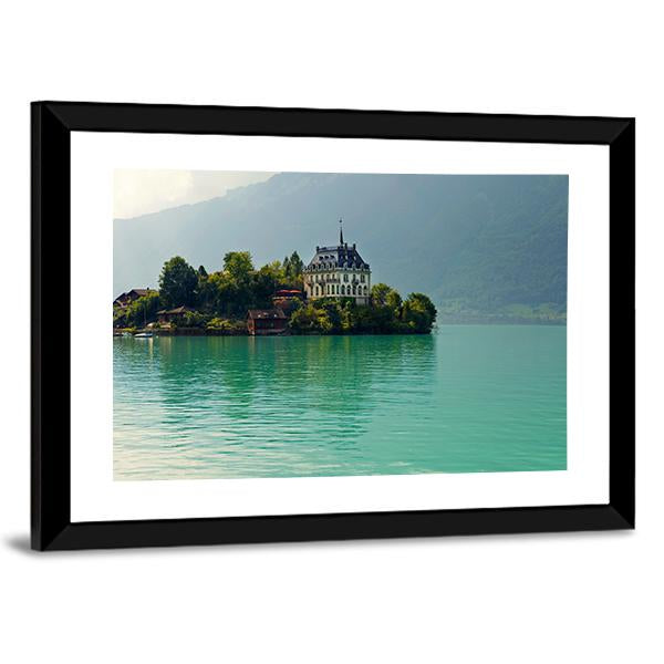 Alpine Lake Brienz Of Jungfrau Region Canvas Wall Art-3 Horizontal-Gallery Wrap-25" x 16"-Tiaracle