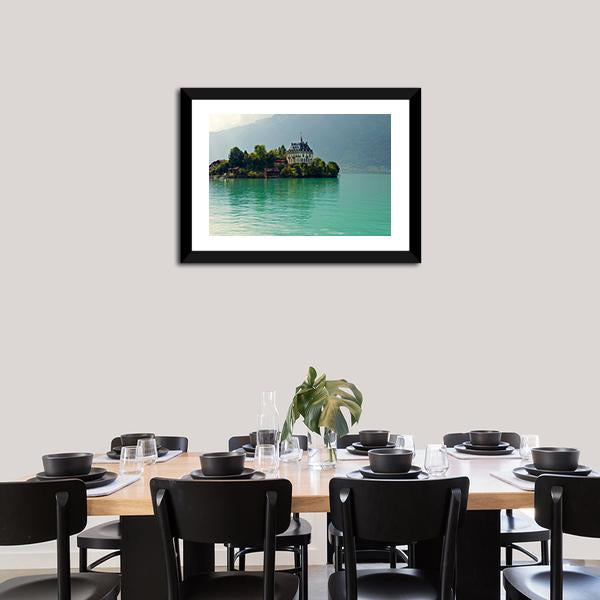 Alpine Lake Brienz Of Jungfrau Region Canvas Wall Art-3 Horizontal-Gallery Wrap-25" x 16"-Tiaracle