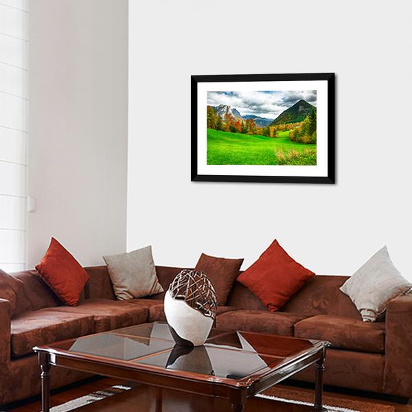 Alpine Meadows Austria Canvas Wall Art-3 Horizontal-Gallery Wrap-25" x 16"-Tiaracle