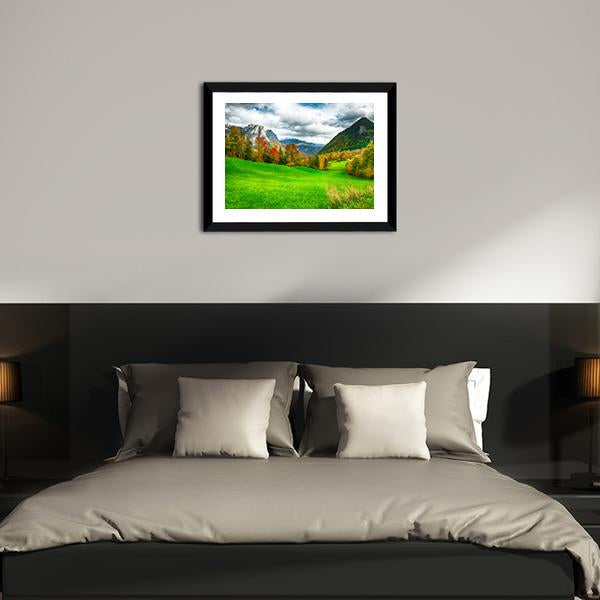 Alpine Meadows Austria Canvas Wall Art-3 Horizontal-Gallery Wrap-25" x 16"-Tiaracle
