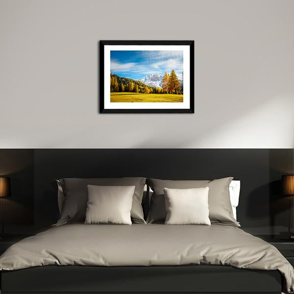 Alpine Peaks Of Durrenstein Panoramic Canvas Wall Art-1 Piece-36" x 12"-Tiaracle