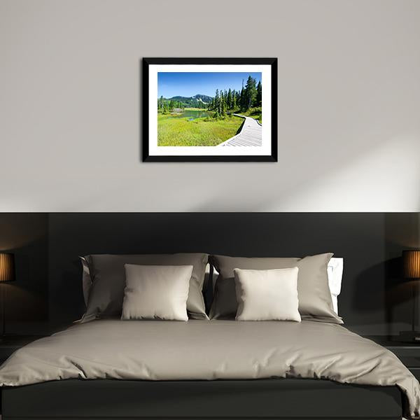 Alpine Trail In Canada Canvas Wall Art-3 Horizontal-Gallery Wrap-25" x 16"-Tiaracle