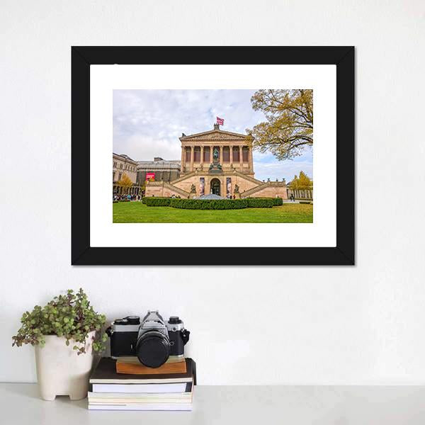 Alte Nationalgalerie Canvas Wall Art-1 Piece-Framed Print-30" x 20"-Tiaracle