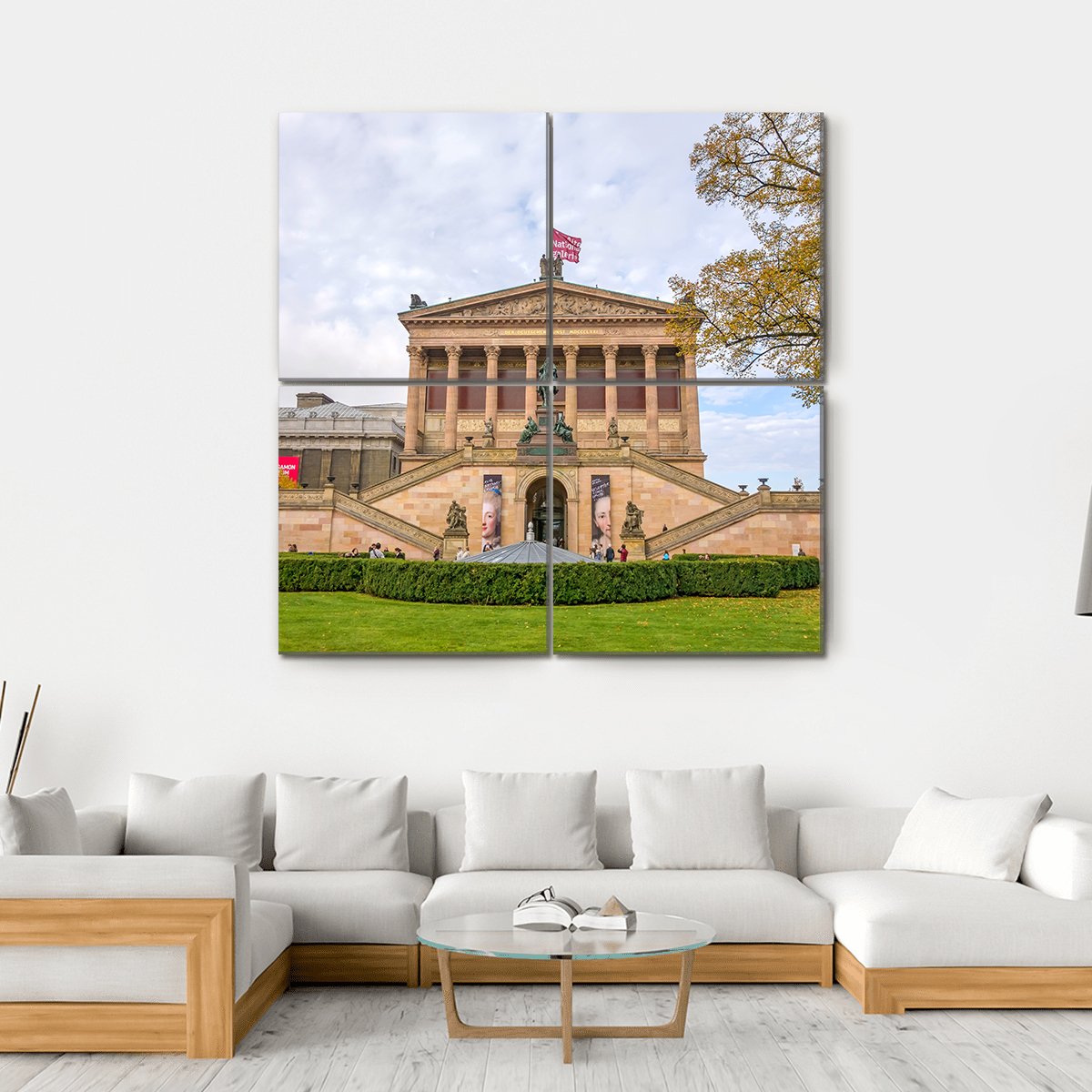 Alte Nationalgalerie Canvas Wall Art-4 Square-Gallery Wrap-17" x 17"-Tiaracle