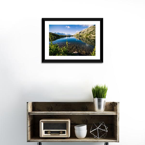 Altitude Lake Canvas Wall Art-1 Piece-Framed Print-20" x 16"-Tiaracle