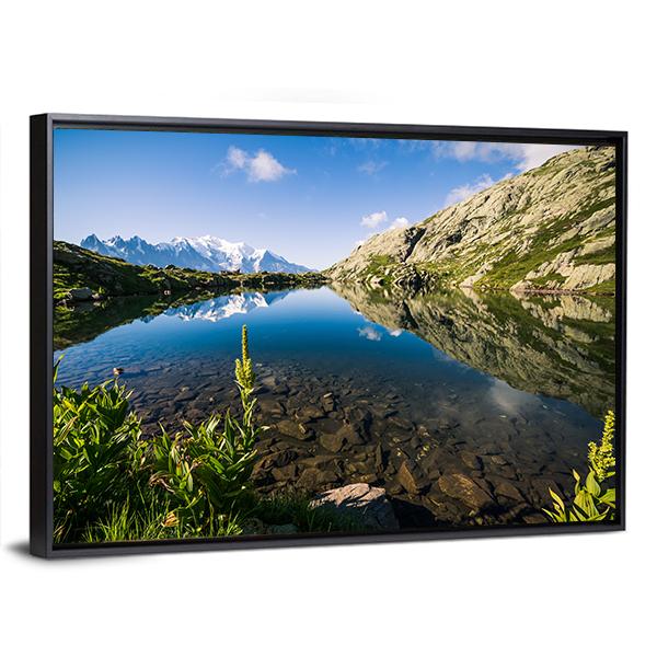Altitude Lake Canvas Wall Art-3 Horizontal-Gallery Wrap-25" x 16"-Tiaracle