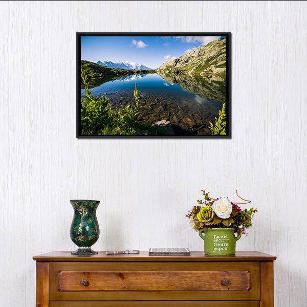 Altitude Lake Canvas Wall Art-3 Horizontal-Gallery Wrap-25" x 16"-Tiaracle