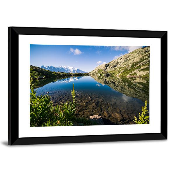 Altitude Lake Canvas Wall Art-3 Horizontal-Gallery Wrap-25" x 16"-Tiaracle
